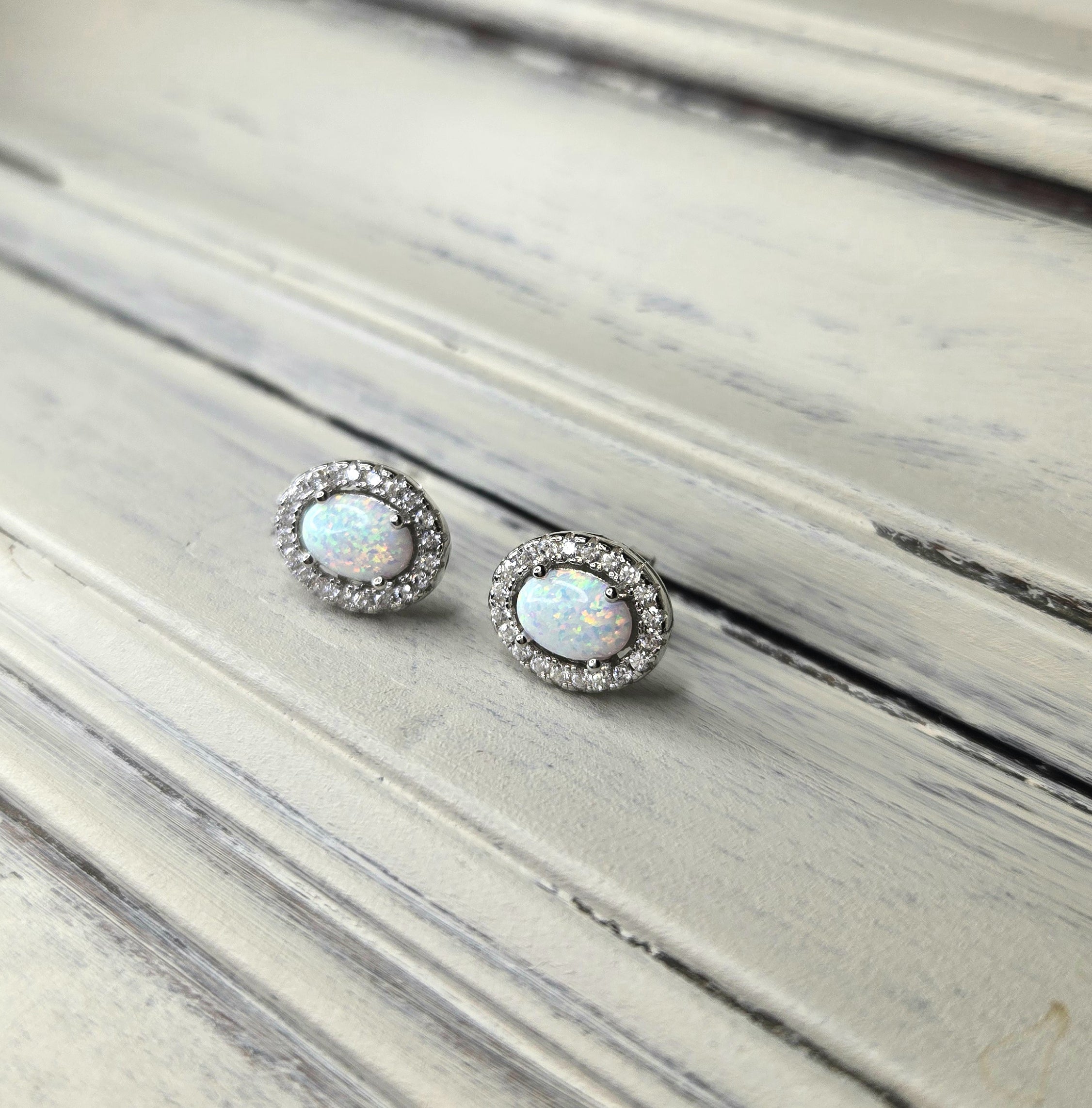 Boucles d'oreilles IRISÉE Argent 925 &Opale