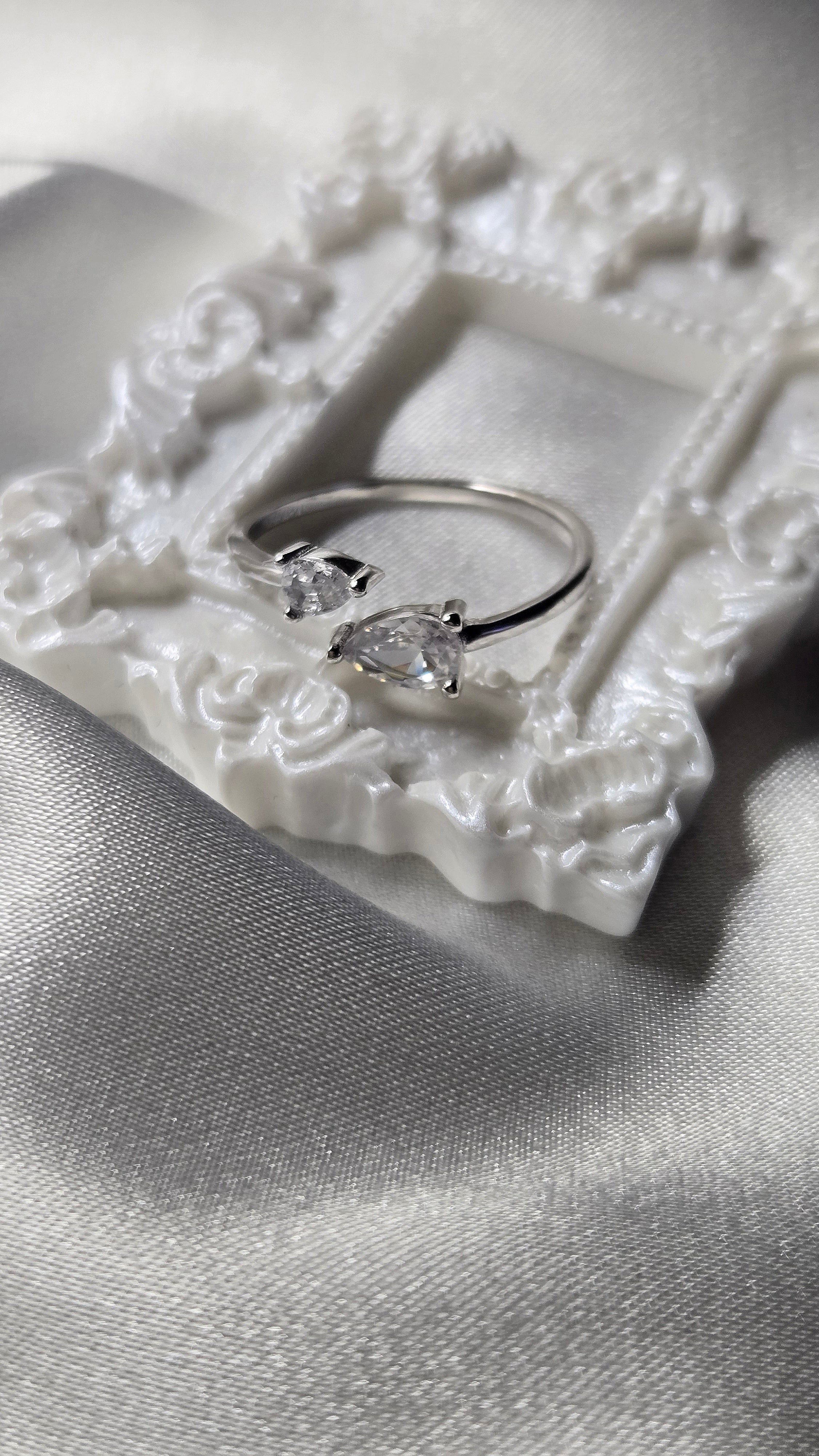 Bague ÉTREINTE (T.réglable 49-53)Argent 925