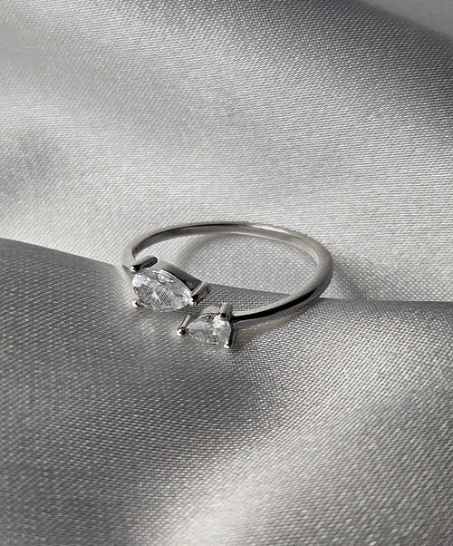 Bague ÉTREINTE (T.réglable 49-53)Argent 925