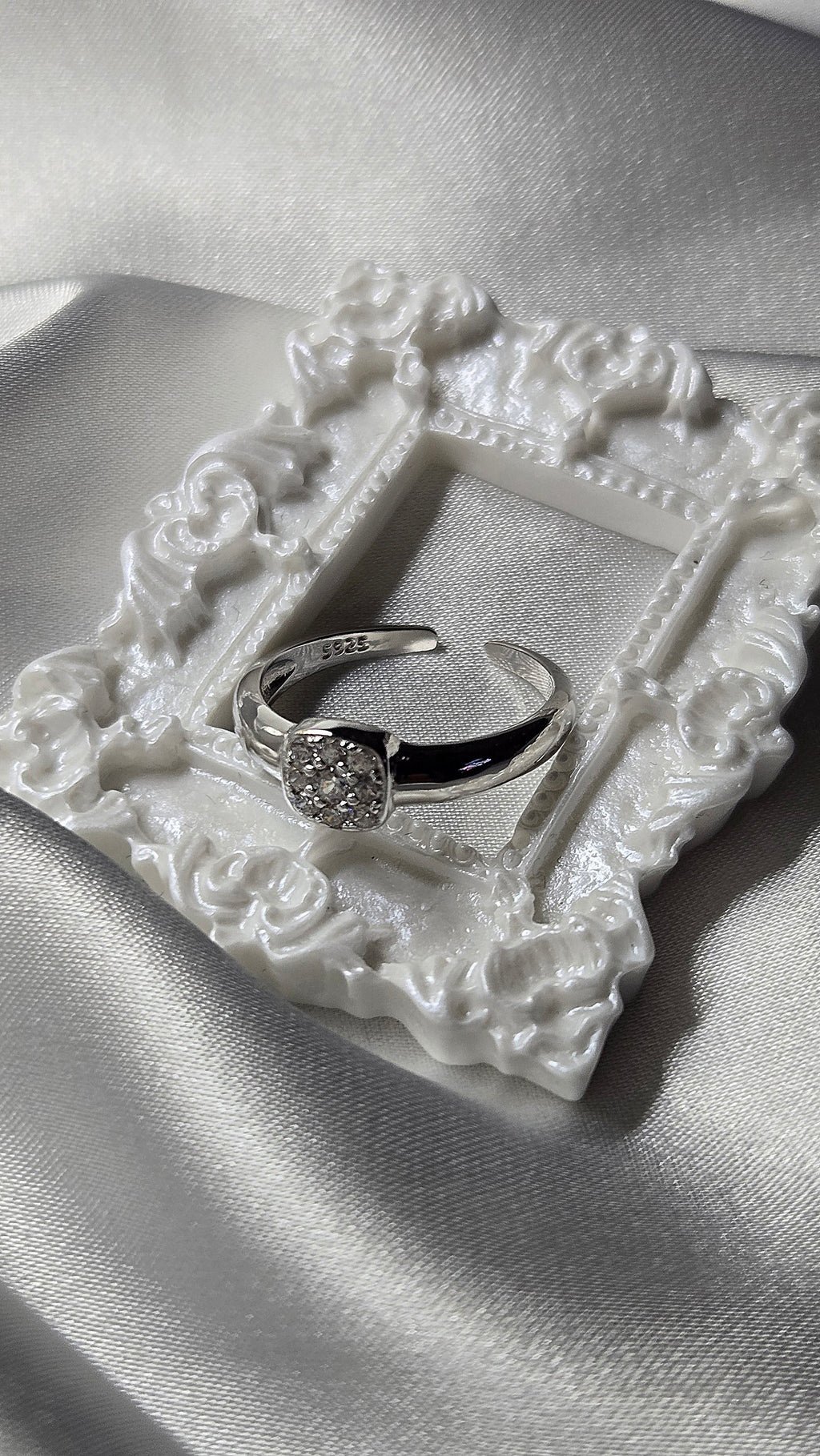 Bague PROMESSE (T.réglable 53-56)Argent 925