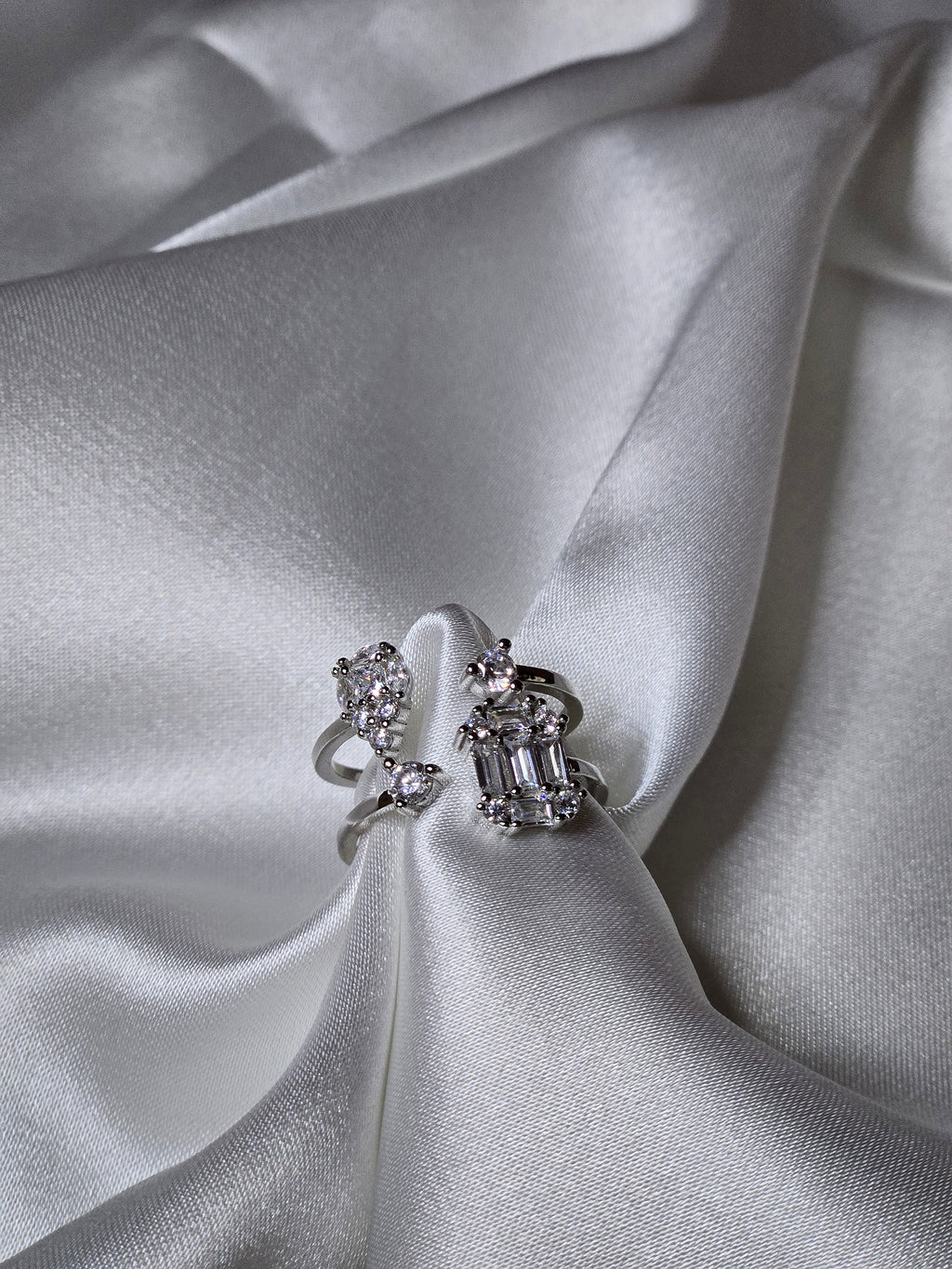 Bague CRISTALIA (T.réglable 50-54) Argent 925