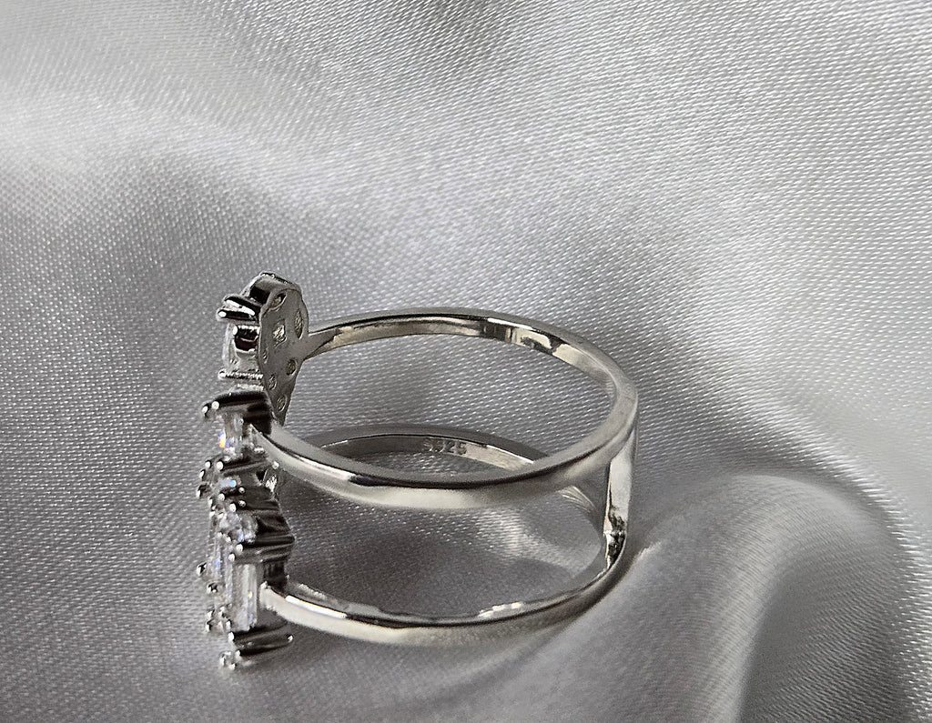 Bague CRISTALIA (T.réglable 50-54) Argent 925