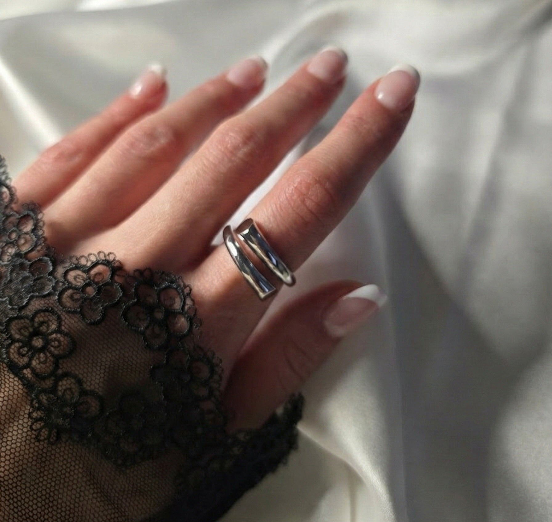 Bague INSOLENTE (T.réglable 52+) Argent 925