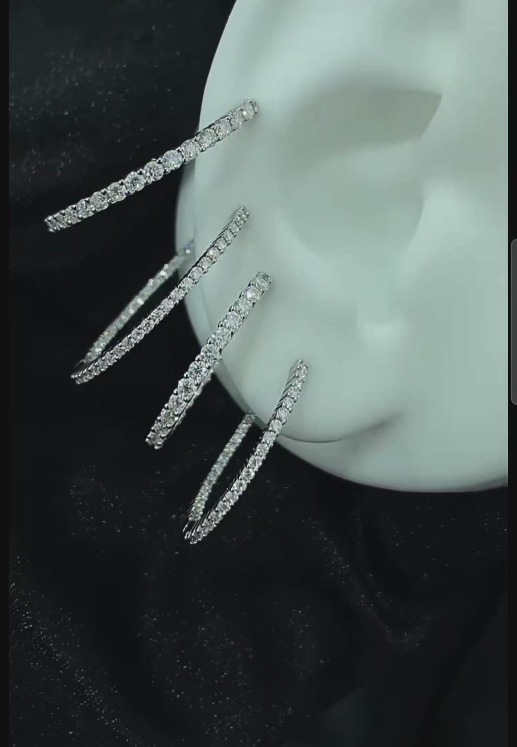 Créoles Céleste Moissanite
