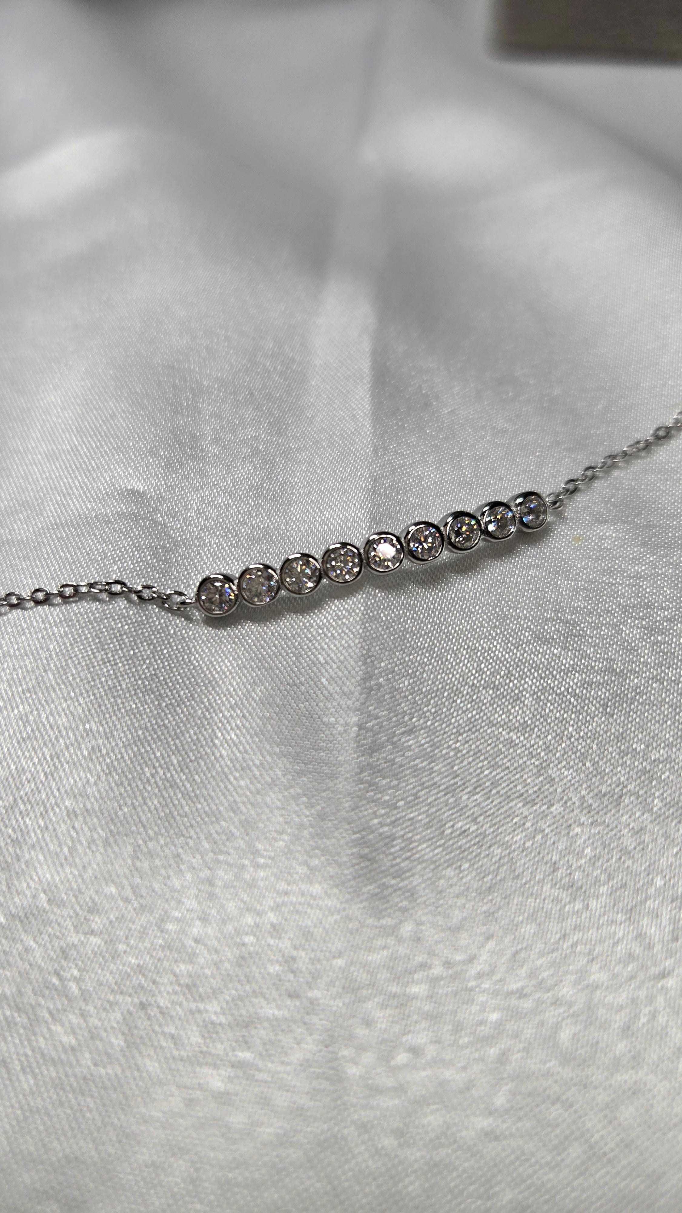 Bracelet Finesse en Moissanite & Argent 925