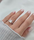 Bague solitaire Duchesse (T.réglable ≤54-55)