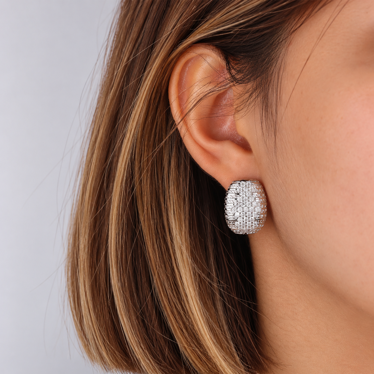 Boucles d'oreilles COUTURE - Moissanite