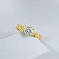 Solitaire Abeilla Doré (ajustable <57)