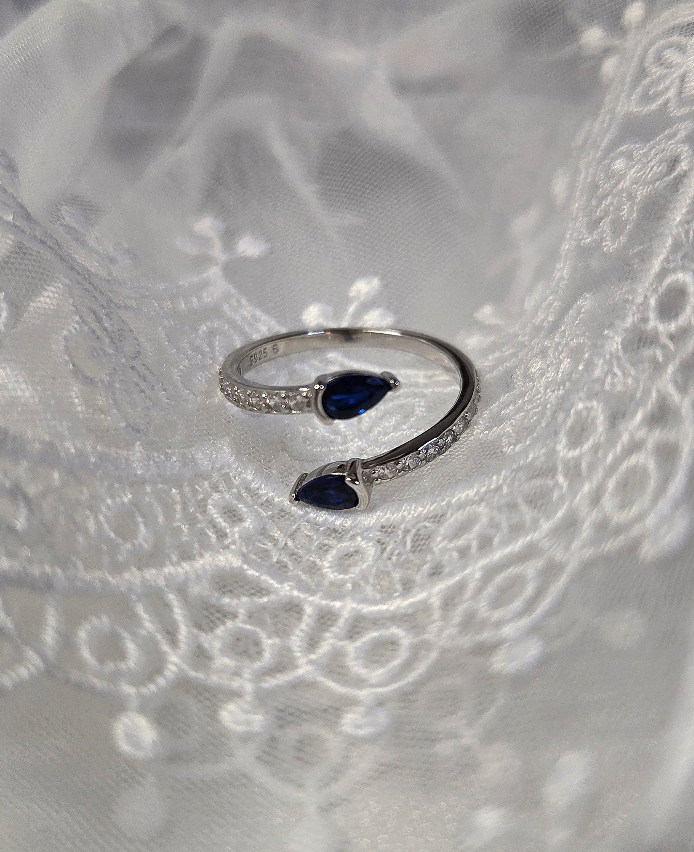 Bague AZUR (T.réglable)Argent 925