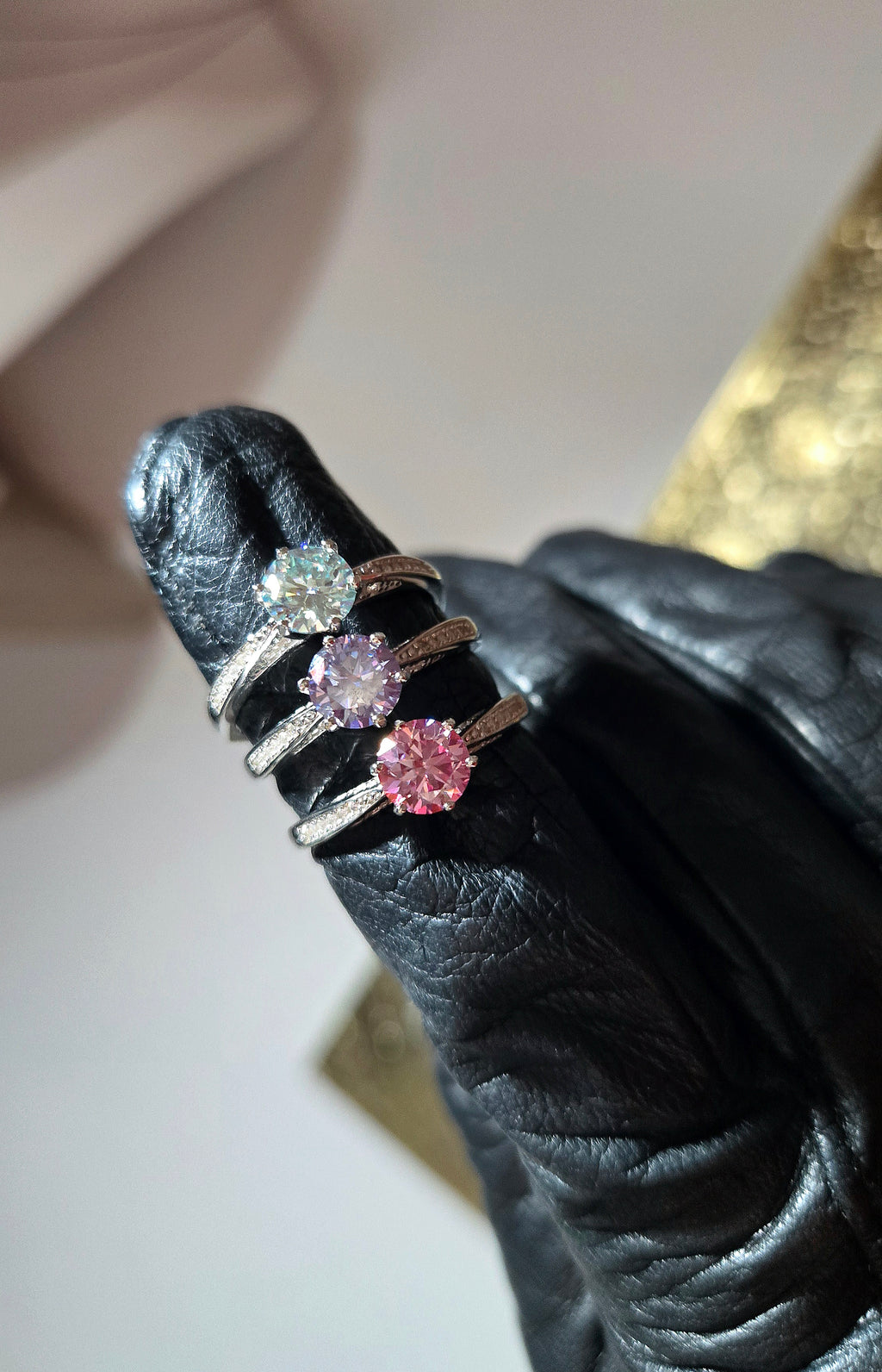 Solitaire REINA Moissanite (T.réglable)