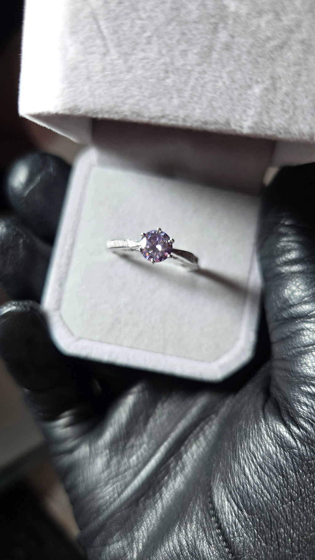 Solitaire REINA Moissanite (T.réglable)