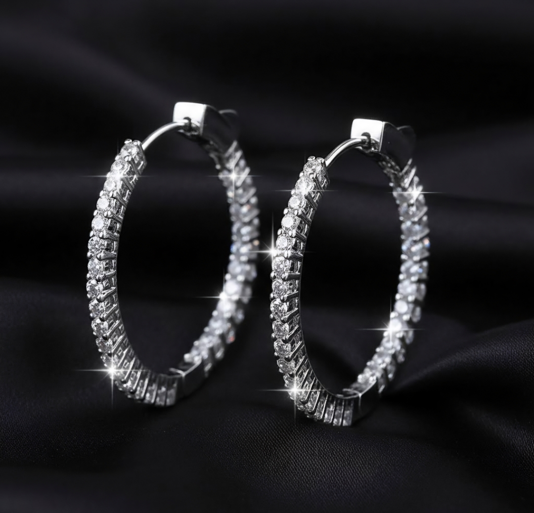 Créoles Céleste Moissanite